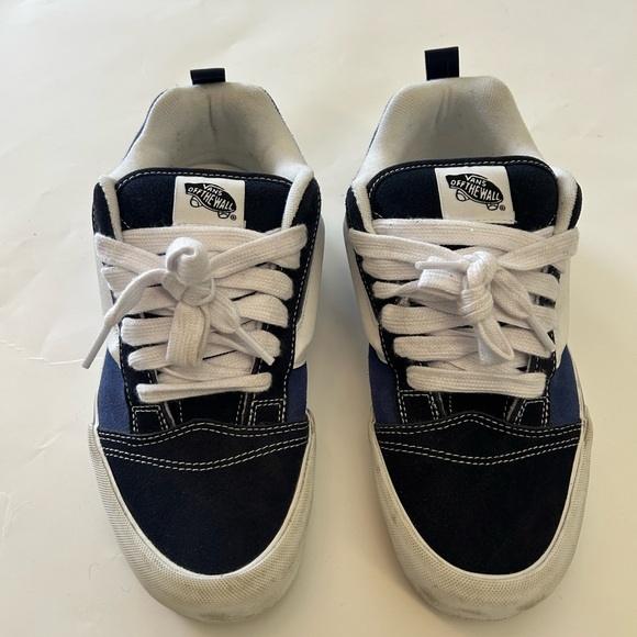 Men’s Knu Skool Vans Blue and White Sneakers - Picture 2 of 12